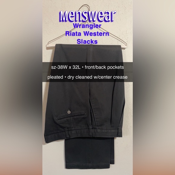 𝕎ℝ𝔸ℕ𝔾𝕃𝔼ℝ ℝ𝕀𝔸𝕋𝔸 Pants      Western Mensware - Picture 2 of 8